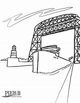 Pier B Resort Coloring Pages  Duluth Minnesota sketch template