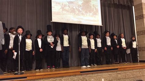 The Gettysburg Address by Arbor Station Elementary - YouTube