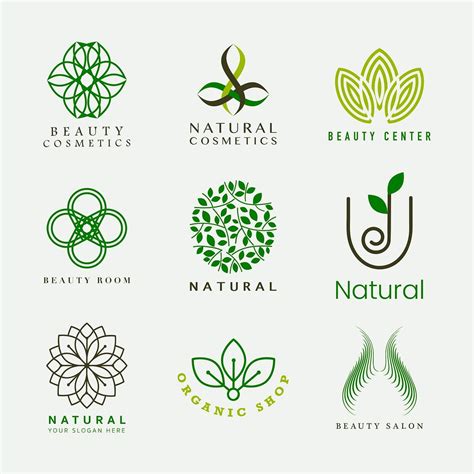 Set of natural cosmetics logo vector | premium image by rawpixel.com / Aew | Cosmetic logo ...