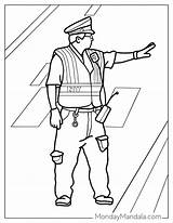 Police Woman Coloring Page sketch template