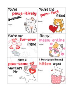 The Cutest Free Printable Valentine Exchange Cards For Kids - Cassie Smallwood