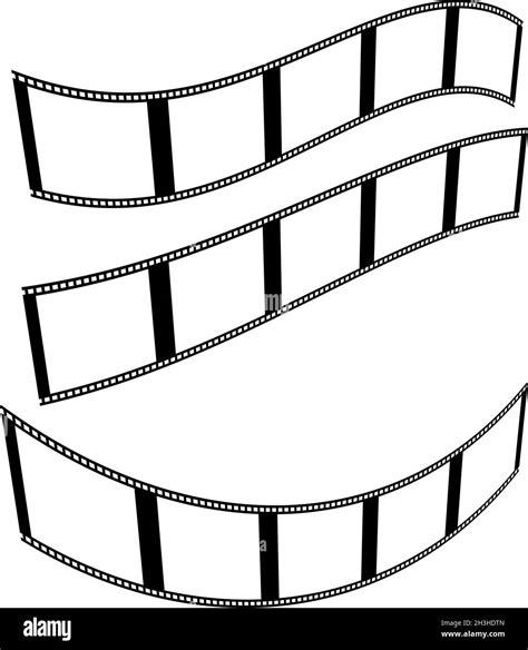 Photo / film strip silhouette. Illustration for photography, cinematography themes - stock ...