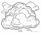 Clouds Color Sheets Free  Printable sketch template