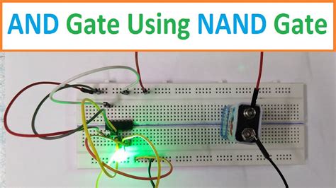 AND gate using NAND gate | Basic Gates using NAND gate | Universal Gate ...