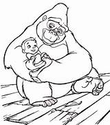 Young Tarzan Coloring Pages sketch template