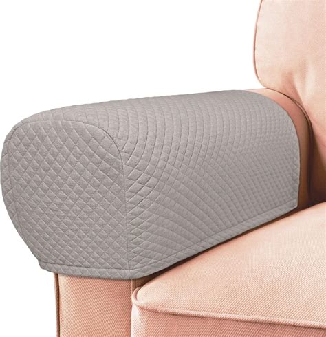 Amazon.com: Roytub Stretch Couch Arm Covers, Breathable Armrest Covers ...