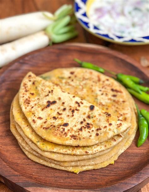 Stuffed Mooli Paneer Paratha Recipe by Archana's Kitchen