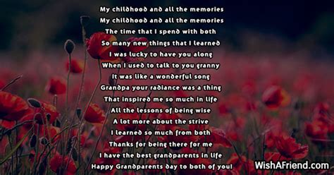 Poems For Grandparents Day