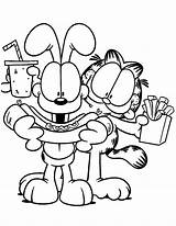 Printable Garfield Coloring Pages To Kids Cool2bkids  Images And sketch template
