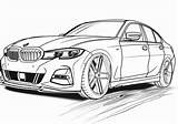 BMW E30 3 Series coloring Page From Zupkids sketch template