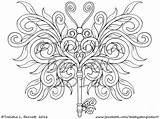 Butterflis Coloring Pack 2 6 New Tangled Butterflies  Tabbys sketch template