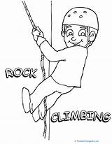 Rock Climbing Coloring Page  Thư Viện Tiếng Anh sketch template