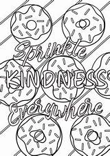 Sprinkle Kindness Everywhere Coloring page By The Huss Bus Classroom sketch template