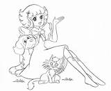 Shoujo coloring page  Coloring pages 🎨 sketch template