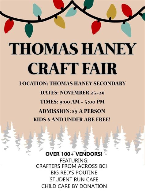 The Thomas Haney Craft Fair!!, Thomas Haney Secondary School, Maple ...