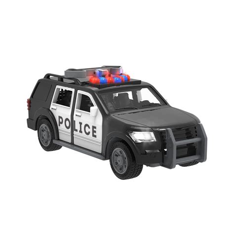 Toy To Enjoy Friction Powered Police Car With Light Sounds – Heavy Duty Plastic Vehicle Toy For ...