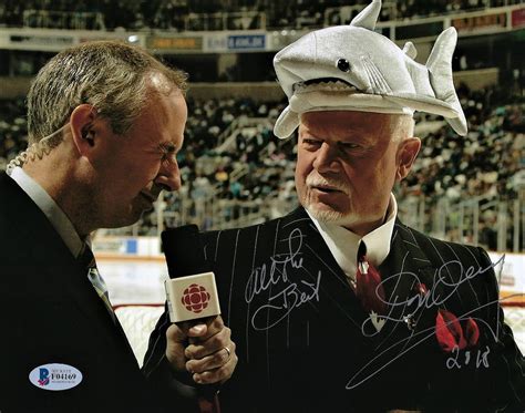 Don Cherry Autographed Hockey Night In Canada 8×10 Photo with Ron MacLean – House of Hockey