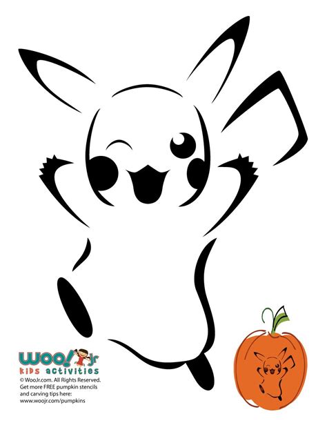 Pumpkin Carving Patterns Archives | Pikachu pumpkin stencil, Pokemon ...