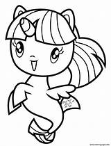 Twilight Sparkle Pony Coloring Page sketch template