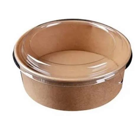 Kraft Paper Bowl With Lid 500 ml at Rs 16/piece | Devgam | Rajkot | ID ...