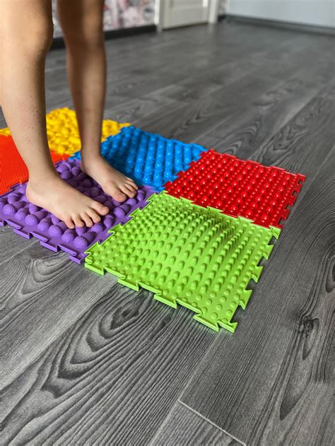 Sensory steps Kids Puzzle Baby Play mat set RAINBOW 7 | Etsy