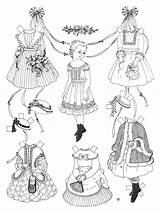 Free Printable Coloring Paper Dolls sketch template