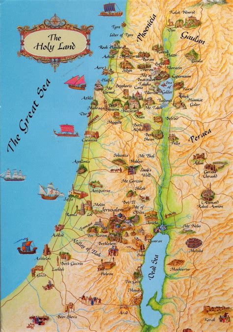 Map of Biblical Israel | WORLD, COME TO MY HOME!: 0315 ISRAEL – The map of the Holy Land ...