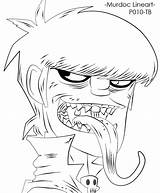 M/gorillaz Noodle Coloring Pages sketch template