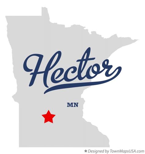 Map of Hector, MN, Minnesota