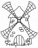 Windmill For Kids Coloring Page  Free Printable Pages sketch template