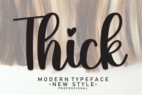 Thick Font by andikastudio · Creative Fabrica