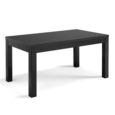 Regal Wooden Dining Table In Black High Gloss - SimplyDiningRoomFurniture.co.uk
