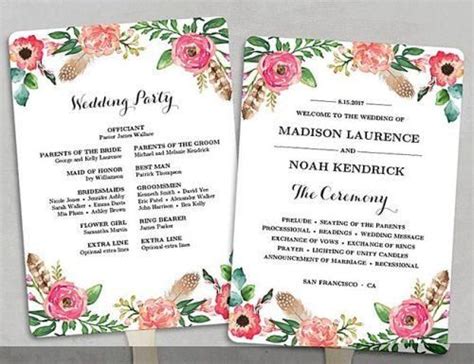 Wedding Programs Wording: Etiquette And Samples | Wedding Forward | Diy wedding programs ...