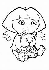 Free Printable Dora The Explorer Coloring Pages For Kids sketch template