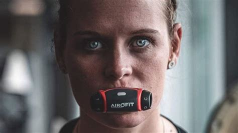 Airofit Breathing Trainer Bluetooth Mouthpiece makes exercising fee...