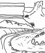 Canyon Coloring Pages For Kids sketch template