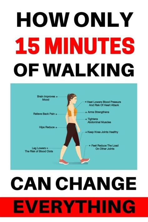 How Only 15 Minutes of Walking Can Change Everything | Health, Benefits of walking, Walking for ...