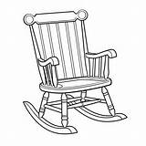 Premium Photo  Printable Rocking Chair Coloring Pages In Natural Wood sketch template