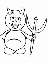 Devil coloring Pages  Coloring Cute Halloween sketch template