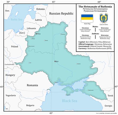 Map of the Hetmanate of Ruthenia by JoshyFlip on DeviantArt