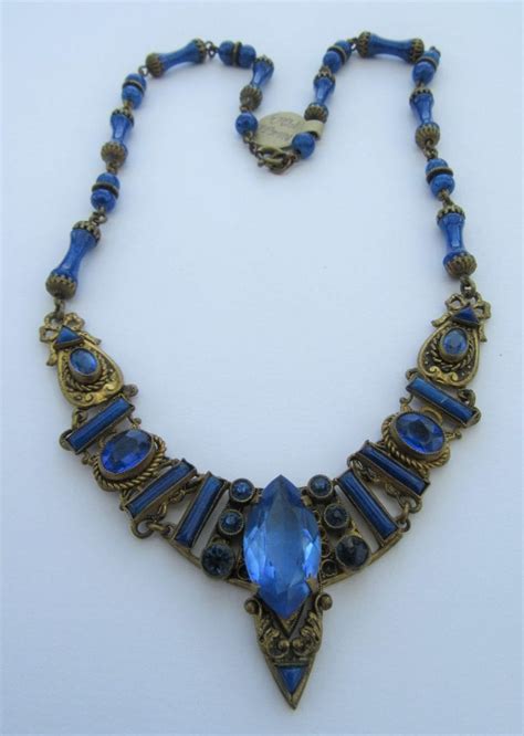 Neiger 1920s Egyptian Necklace - Jewels Past | Vintage Costume Jewellery