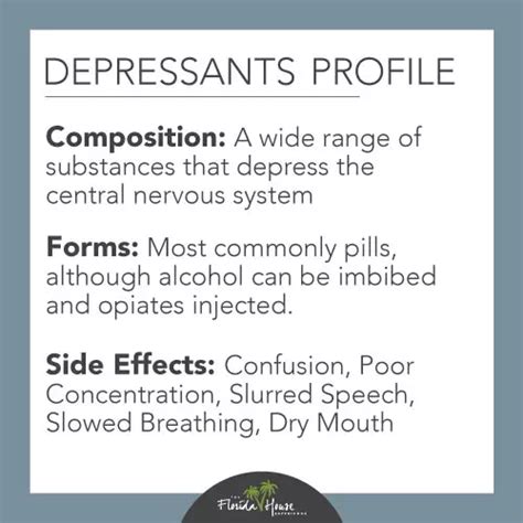 Types Of Depressants Drugs