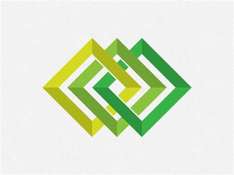 Green Geometric Logo Design Concept by Ilarion Ananiev Graphic Design ...