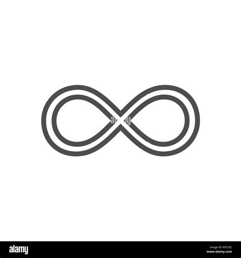 Infinity symbol loop. Figure 8 icon, eternity logo sign in original ...