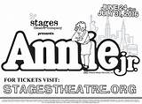 Annie Musical Coloring Pages sketch template