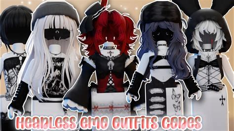 Roblox HEADLESS EMO OUTFITS CODES w/ Links! Roblox berry Avenue outfit codes! - YouTube