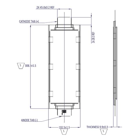 A123 Battery WX14I3231 3.2V 31Ah Lithium LiFePO4 Pouch Cell - LiFePO4 Battery