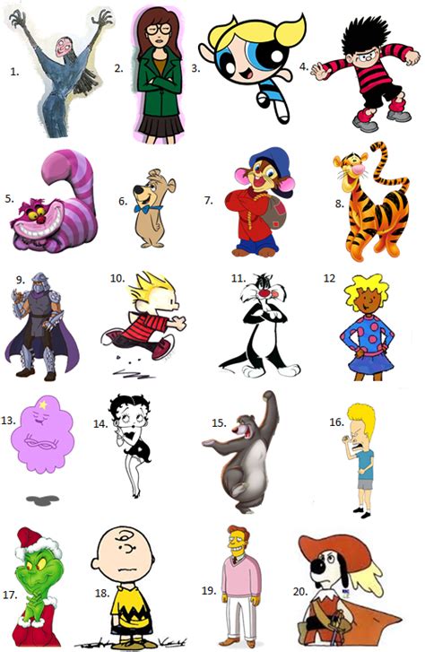 Hostel Cartoon Quiz #2 – Picture Round | Cartoons quiz, Cartoon character pictures, Cartoon ...