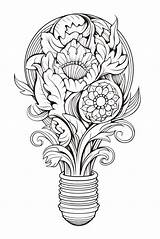 Flower Bulb  Coloring Page » Zumipic sketch template