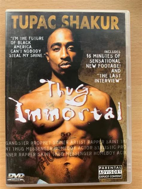 THUG IMMORTAL DVD 2pac Tupac Shakur Rap Hip Saut Music Biographique Documentaire $17.12 - PicClick